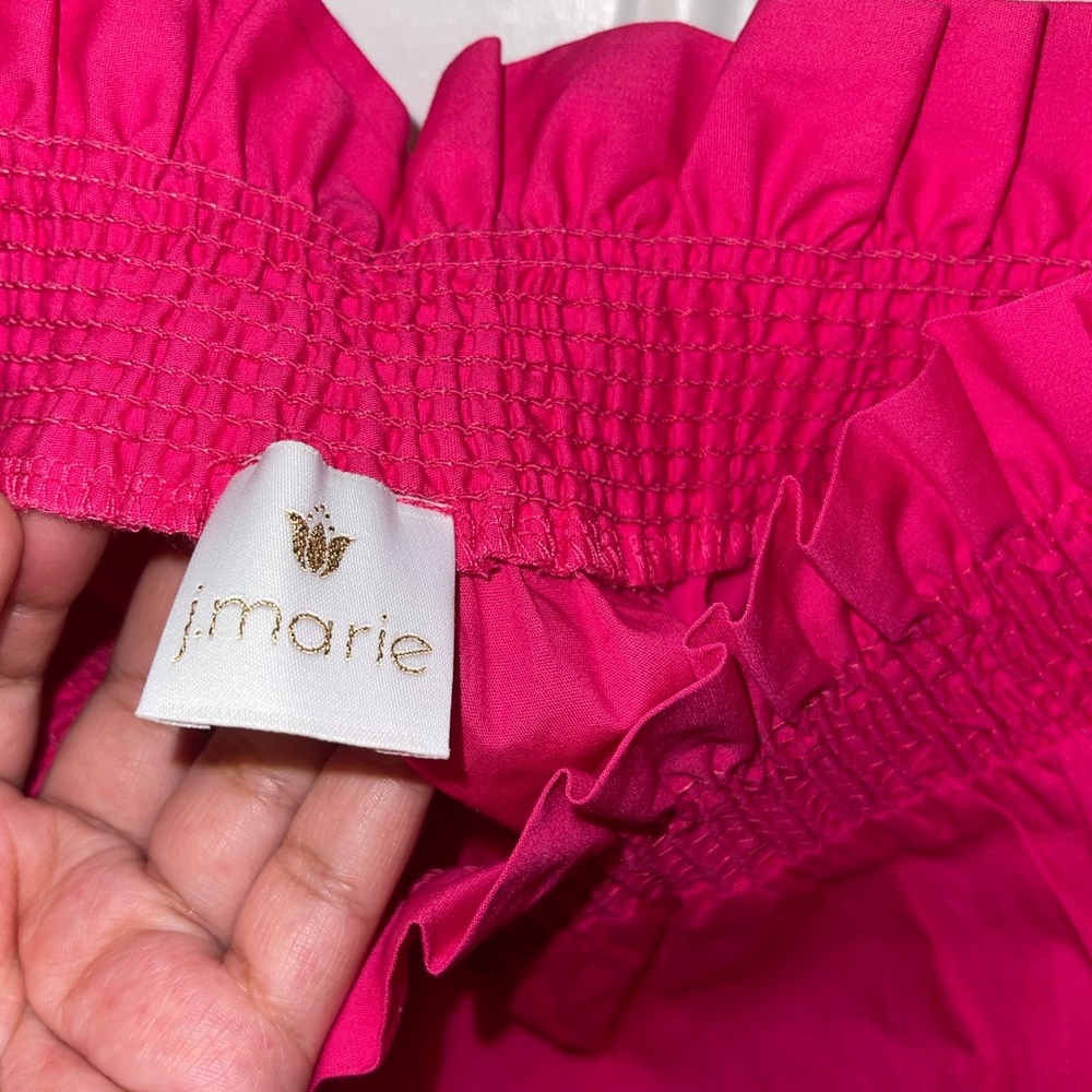 J.Marie Hot Pink Top size S - Picture 3 of 3